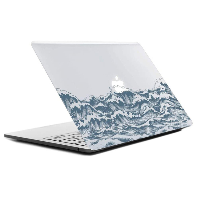 Sea Wave Pattern Case Protective Plastic Hard PC Shell Case for Macbook Laptop Cover for MacBook 2020