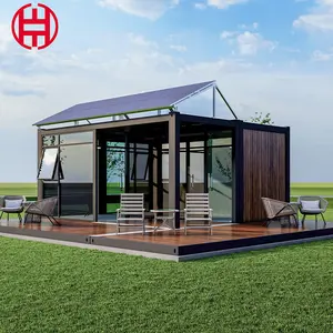 Casas pequeñas prefabricadas de envío de 40 pies, casas prefabricadas de 20 pies, casas portátiles para vivir, Oficina plegable, fabricante de contenedores de casas