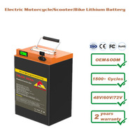 Lithium Ion Battery 72V 30Ah 40Ah 35Ah 45Ah 50Ah 60V 60Ah 100Ah for Electric Motorcycle Moped Electric Bicycle