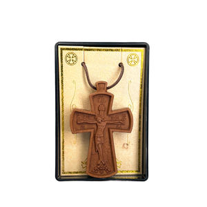 Buatan tangan ramah lingkungan potong Laser Modern ortodoks kayu liontin salib-hadiah untuk dekorasi rumah - Product Image 2