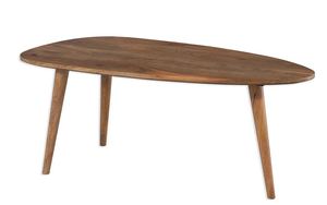 Midcentury Modern Wood <b>Coffee</b> <b>Table</b> With Tapered <b>Legs</b> Handmade Living Room Furniture - Product Image 3