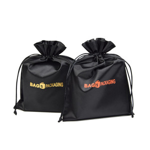 Personnalisé noir rose violet doré sérigraphie feuille chaude personnalisé imprimé <span class=keywords><strong>sac</strong></span> <span class=keywords><strong>de</strong></span> satin - Product Image 4