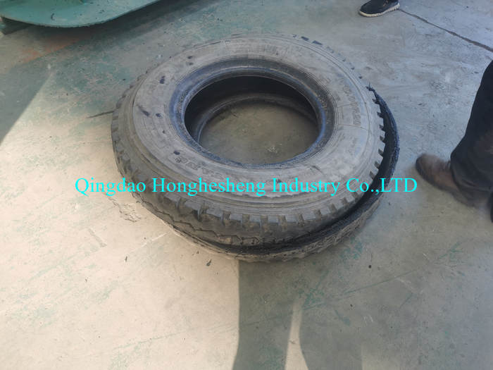 Waste Tire Recycling Rubber Tire Automatic Strip&Block Cutter