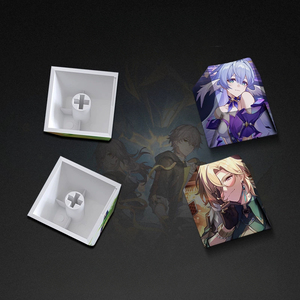 Tribios Mydeimos Agraea Sunday Aventurine <span class=keywords><strong>Herta</strong></span> Personnage d'anime Le périmètre peut être personnalisé avec un capuchon de touche R4 Cherry résistant à la lumière - Product Image 3
