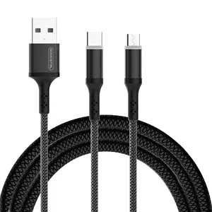 Special Price 2.4A Cable Zinc Alloy Type-C Micro USB Port Manufactured by Threaded Braid Cable for iphone