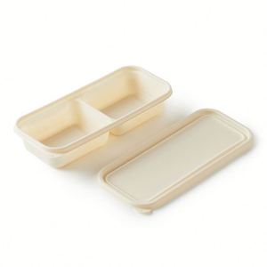 Juego de Vajilla Ecológica Compostable Desechable de Almidón de Maíz para Lonchera Bento - Product Image 3