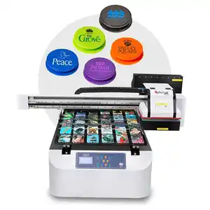 Rainbow A1 Uv Varnish Flatbed Printer Price Printing Machine For Bottle Acrylic Phone Case