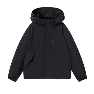 Fabrik-Großhandel Herren Winter Wasserdichte Umweltfreundliche Wanderjacken Winddicht Atmungsaktiv Reißverschluss Kapuze Hardshell OEM-Service - Product Image 1