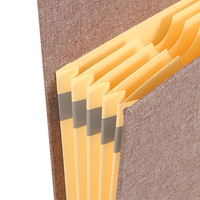 Organisateur de dossiers accordéon suspendu avec housse en tissu, sac de rangement 30x32x1.5cm, classeur de documents en papier avec logo personnalisé, rangement de documents de bureau