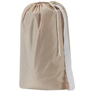 HT sıcak satış otel seyahat özel Logo kirli giysiler organizatör Polyester naylon büyük sırt çantası İpli yıkama çamaşır torbası