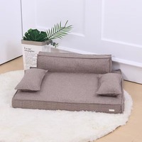 Lit pour chien de luxe orthopédique portable en vente chaude, vente en gros, design de créateurs, imperméable, lavable, durable, toutes saisons, pour animaux de compagnie