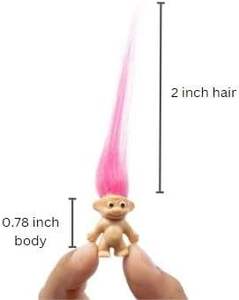 Long-haired Lucky Mini <strong>Dolls</strong> Assorted Hair Colors Action Figures Toys for Kids Party Favors - Product Image 5