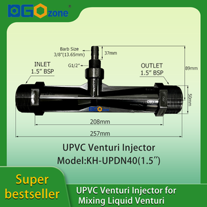 [KH-UPDN20] DGOzone 3/4 UPVC Venturi Mengbuis Irrigatie Venturi Ejector Buizen Accessoires - Product Image 6