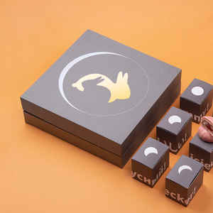 Customised Modern Mooncake Gift Boxes Set Luxury Magnetic Packaging Moon Cake <b>Box</b> - Product Image 5