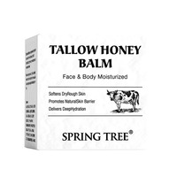 Krim Pelembap Intensif Wajah Whipped Tallow Honey Balm untuk Kulit Kering dengan Minyak Jojoba dari Sapi yang Diberi Makan Rumput dan Vitamin E 60g