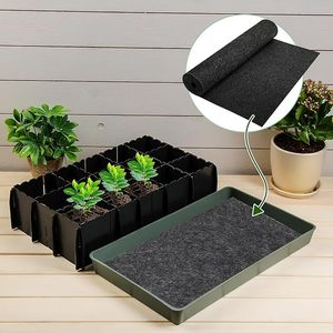 Tapis capillaire auto-arrosant en feutre pour plantes, épaisseur <span class=keywords><strong>3</strong></span> <span class=keywords><strong>mm</strong></span>, 9,2 pi x 25 po, pour serres, hydroponie, plantes en pot d'intérieur YUEXIN - Product Image 5