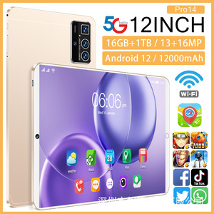 Vente chaude nouveau 2025 <span class=keywords><strong>Pad</strong></span> 16gb Ram 1 to Rom double Sim 12 pouces Wifi Gps batterie 4g 5g appelant tablette Pc Gsm tablette Pc - Product Image 3
