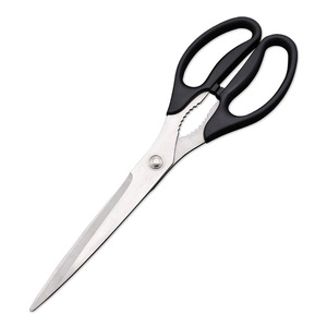 Stainless Steel Kitchen Scissors 8 <b>In</b> Black Blade For Cutting <b>Chicken</b> Steak Barbecue Use - Product Image 1