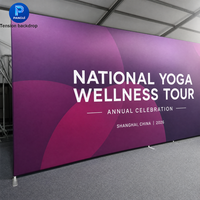 Backdrop Acara Kain Stretch, Pemasangan Cepat, Display Pop Up Kain, Dinding Pameran Kain Pop Up