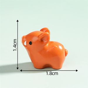 Figurines de cochons mignons pour le commerce extérieur, décorations de jardinage DIY, accessoires pour sacs surprises - Product Image 6