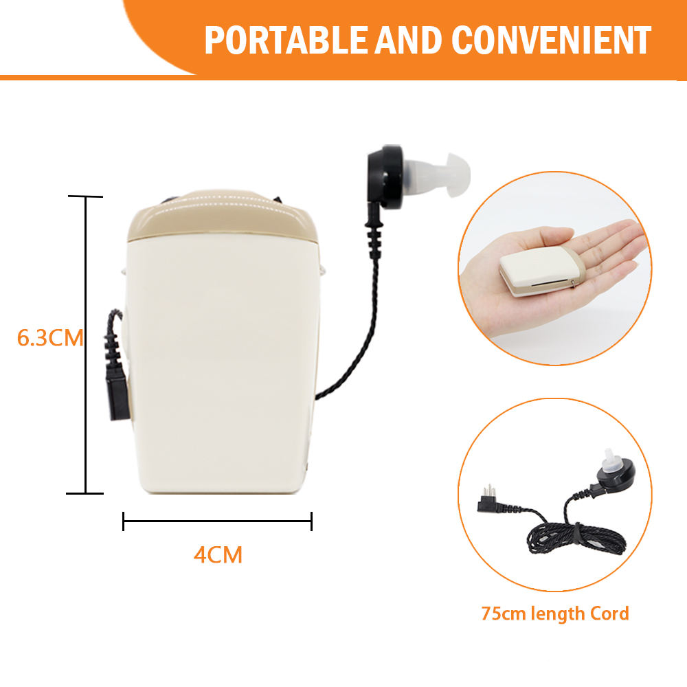 시그니아 보청기 슈퍼파워 3핀 착용형 그레이 색상