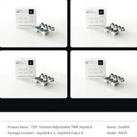 NS55 720 °   Kit de remplacement de joystick TMR à tension réglable pour PS5/PS4/Switch Pro/Xboxes