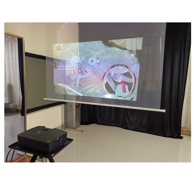 1.52x30 Meter 4K Self-adhesive Holographic Projection Film Holographic Clear Rear Projection Film