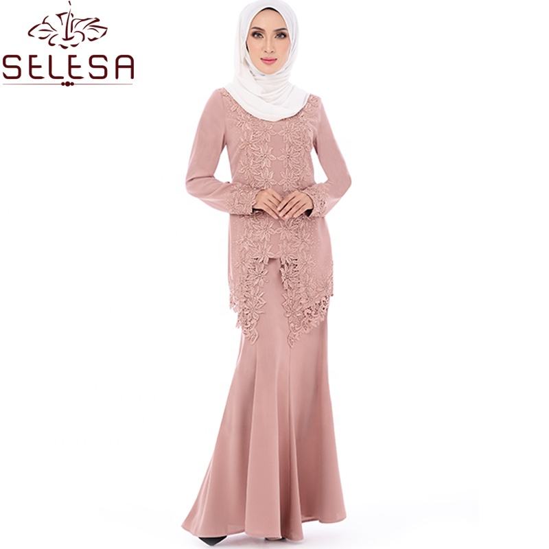 2020 mode Muslimischen Kleid Dame Abaya Baju Wanita Unsichtbare Großhandel Baju Kurung