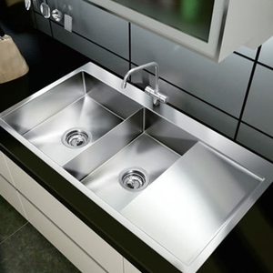 Cao cấp thép không gỉ 304 nhà bếp Sinks nhà máy vàng Nhà sản xuất siêu lớn đôi Nano bồn rửa drainboard evier de ẩm thực - Product Image 6