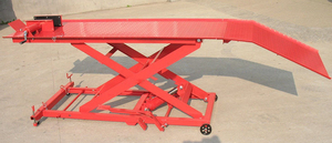 Plate-forme hydraulique résistante de ciseaux de réparation de <span class=keywords><strong>garage</strong></span> de table élévatrice de <span class=keywords><strong>moto</strong></span> avec la rampe détachable - Product Image 6