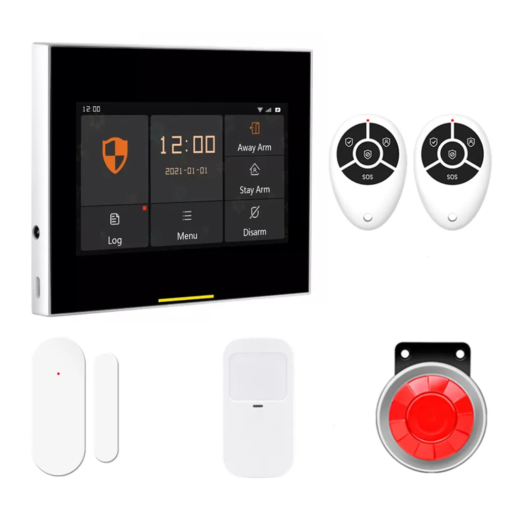 House Villa Burglar Signal Device Wireless WiFi 4G Tuya Smart Home Security Alarm System APP Control For IOS And Android