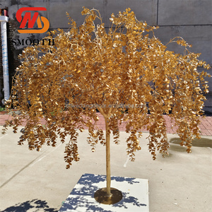 Árbol de flor de cerezo artificial suave, árbol artificial grande de pie, árbol de Flor de Oro, árbol de flor de cerezo para venta al por mayor - Product Image 1