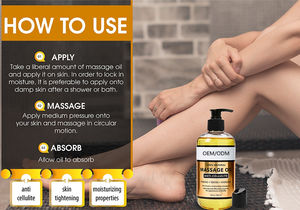 Label pribadi 100% alami perawatan selulit mengencangkan & melembabkan kulit Anti Selulit Minyak pijat - Product Image 6