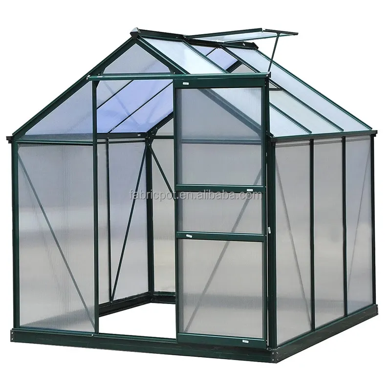 China Factory Wholesale Single-Span Polycarbonate Garden Greenhouse Prefab Aluminum Pc House