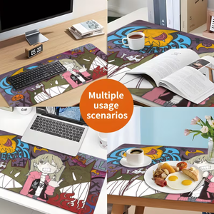 Grand tapis de souris, tapis de clavier pour ordinateur portable, design coloré de dessins animés, impression haute définition, accessoire de jeu, tapis de bureau décoratif - Product Image 5