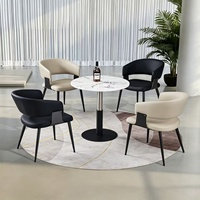 Chaises de réception en métal et cuir pour salle d'attente, salle de réunion, chaises de réception commerciales, chaises de salle à manger, mobilier de bureau