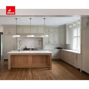 Allandhallandhalces מטבח מודולרי מותאם אישית עץ אלון מלא עץ מלא יוקרה כפרי עיצוב עיצוב הכיור - Product Image 3