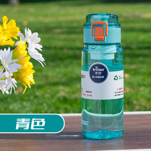 Botella de agua Dodge Tritan de 550ml con tapa abatible, taza para deportes al aire libre para hombres, mujeres, estudiantes, camping - Product Image 3