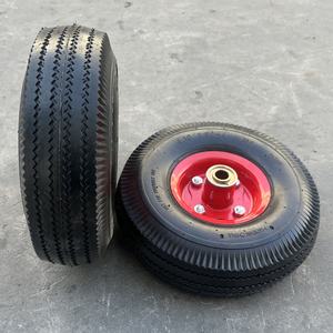 4.10/3.50-4 Pneumatischer Gummireifen und Rad 10-Zoll-Hand-LKW-Reifen und-Rad für Gorilla Cart Dolly Rasenmäher und Garten wagen - Product Image 4
