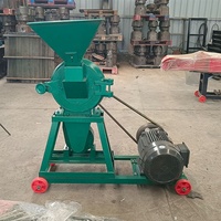 Machine électrique à maïs à usage domestique petit moteur de broyeur de haricots de riz auto-aspiration pour la farine, les céréales, l'alimentation animale