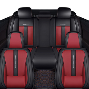 Protectores de Asientos de Coche de Cuero Fáciles de Limpiar para Mascotas y Niños, Ajuste Universal para Todas las Estaciones, Juego de 5 Fundas para Asientos de Coche - Product Image 1