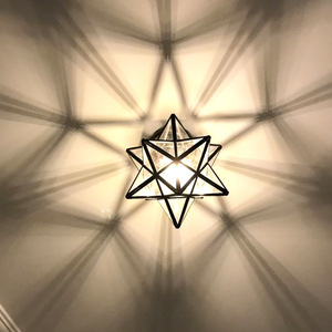 Plafonnier créatif nordique en forme d'étoile à cinq branches, design étoile, pour entrée, escalier, couloir, chambre à coucher, salle à manger, style américain - Product Image 4