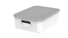 Caja de Almacenamiento de Ropa de Plástico Resistente y Ecológica, Moldeada por Inyección, Material PP, Diseño Industrial Moderno con Tapa - Product Image 4