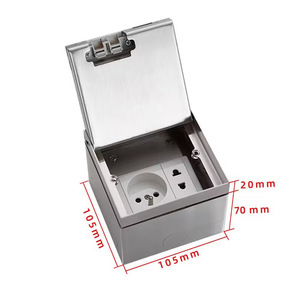 埋め込み式フロアソケットボックス <span class=keywords><strong>RJ45</strong></span> フラットソケット 家庭用 EU規格フロアソケットボックス - Product Image 5