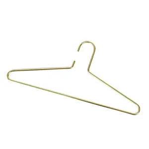 Wholesale Cast Iron Gold Hanger Metal Coat Hangers Solid Bold Wide Shoulder Thickened Drying Rack