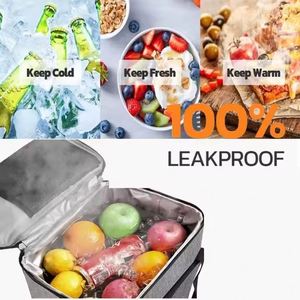 Thermal Insulated Lunch Bag Box Handbag <b>Wine</b> Beer Cooler Crossbody Shoulder Bag Camping Food <b>Container</b> - Product Image 4
