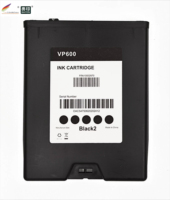 Cartouche d'encre compatible de haute qualité pour imprimante d'étiquettes Memjet VIPColor VP600 - Cartouche d'encre 250ML K K C M Y - avec puce intelligente