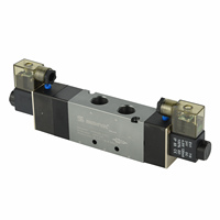 Válvula Solenoide de Control Neumática de Bobina Única Serie 4V220-08, 24V 12V, 5 Vías, 2 Posiciones