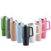 Vaso Térmico de Viaje Grande de 40 oz, Tapa Abatible a Prueba de Fugas, Perfecto para Conducir en Auto y Aventuras al Aire Libre