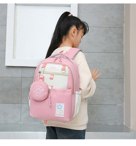 Sweet Girl Junior High School Student Bookbag Large Capacity <b>Backpack</b> With Small Coin <b>Purse</b> Accessories Kawaii School Bags - Product Image 5